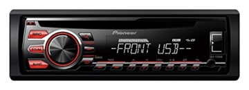 Pioneer DEH-1700UB CD-Tuner Autoradio (RDS, USB, Aux-Eingang, unterstützt FLAC-Dateien) schwarz -