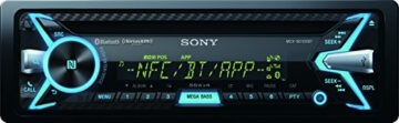 Sony MEX-N5100BT Autoradio (CD-Player, NFC, Bluetooth, USB/AUX, Apple iPod/iPhone Control, 4x 55 Watt) inkl. externe Mikrofon schwarz -